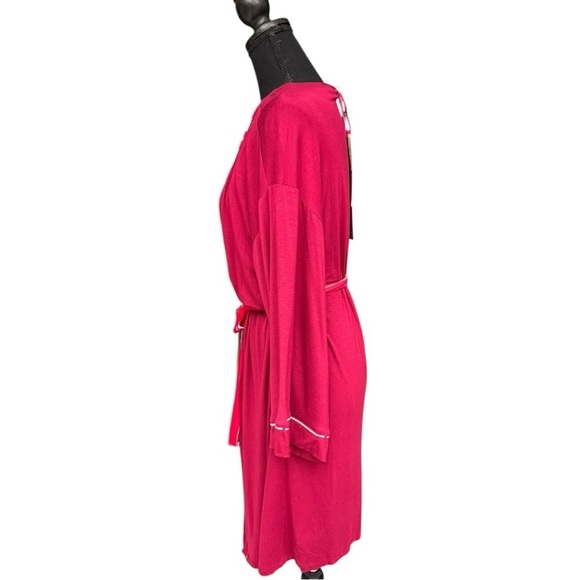 Hale Bob Burgundy Kimono Robe with Tie Belt - Size L NWT - Picture 7 of 10